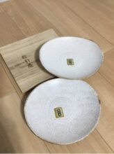 [未使用品] 粉引庵 KOBIKI-AN お好み皿2枚組