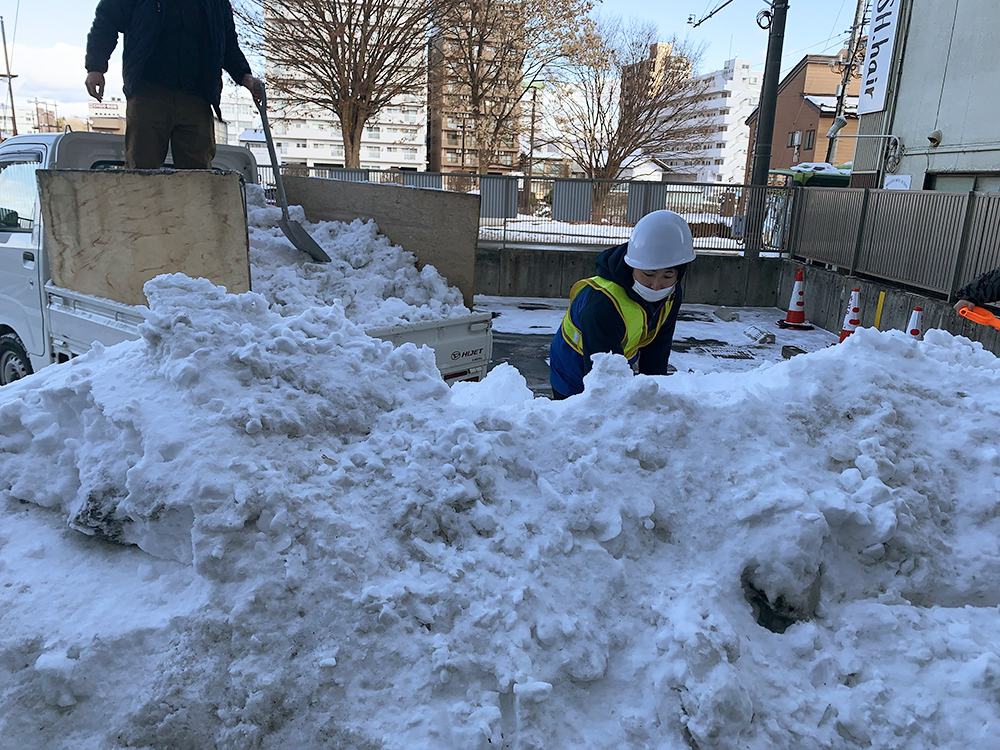 排雪作業