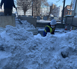 排雪作業