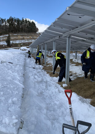 雪かき作業